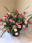 バラたっぷりのアレンジメント｜「花倶楽部マーラリッシュ」　（青森県八戸市の花キューピット加盟店 花屋）のブログ