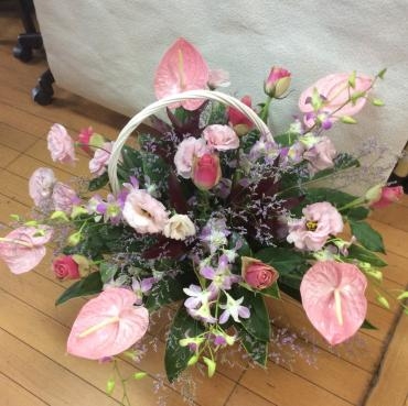 ピンクアレンジメント｜「花倶楽部マーラリッシュ」　（青森県八戸市の花キューピット加盟店 花屋）のブログ